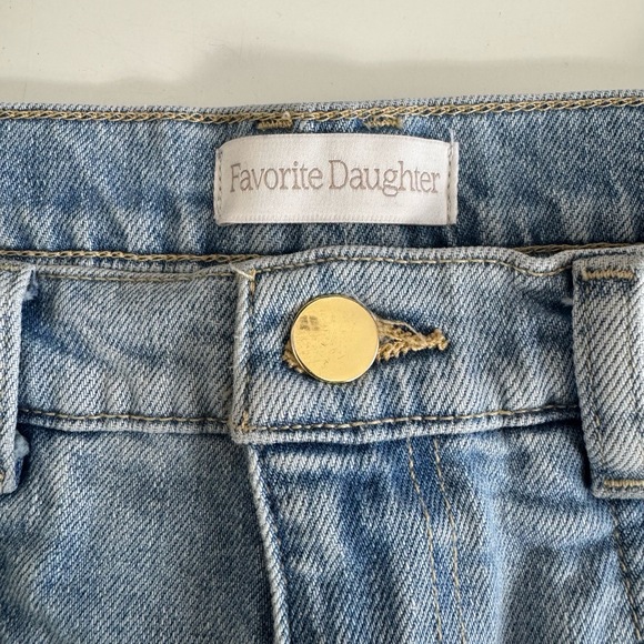 Favorite Daughter Light Wash Distressed‎ Super High Rise Jeans Size2 28 - Picture 4 of 9